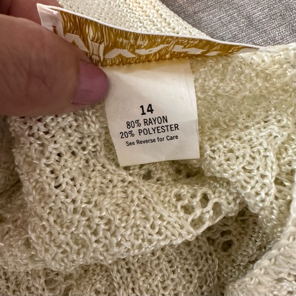 Vintage Vivanti 70s 80s Size 14 Knit Sweater&Skirt Crochet Cottagecore 2pc Set - Picture 4 of 16